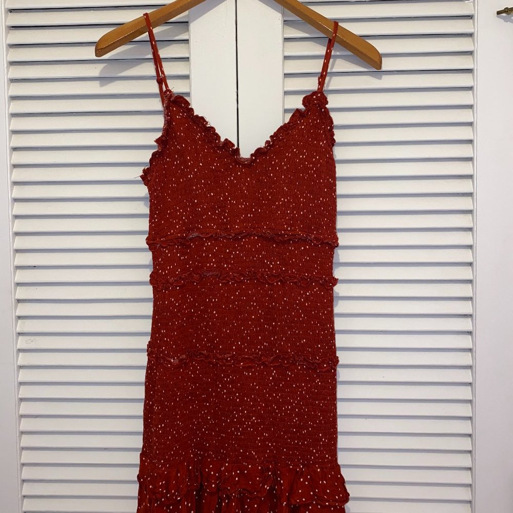 Dotted Ruffled Dress